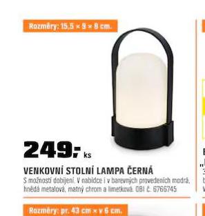 VENKOVN STOLN LAMPA ERN