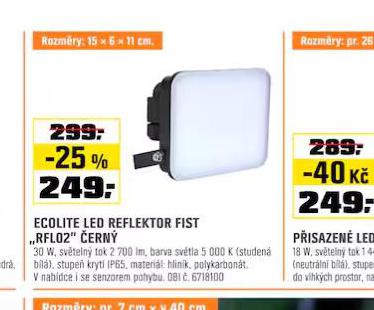 ECOLITE LED REFLEKTOR FIST ERN