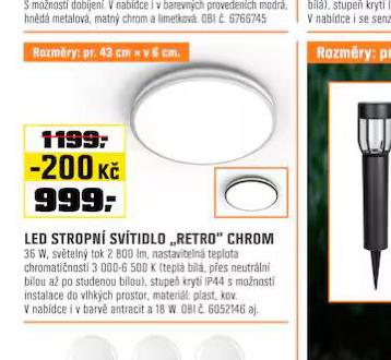 LED STROPN SVTIDLO
