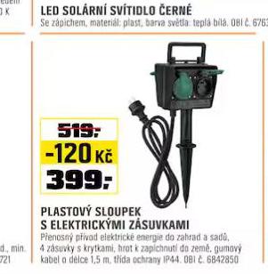 PLASTOV SLOUPEK S ELEKTRICKMI ZSUVKAMI