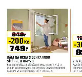 RM NA OKNA S OCHRANOU ST PROTI HMYZU