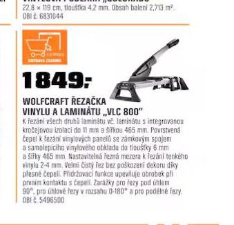 WOLFCRAFT EZAKA VINYLU A LAMINTU