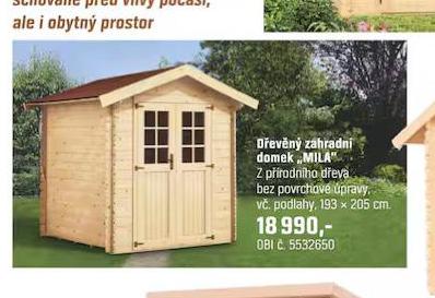 DEVN ZAHRADN DOMEK MILA