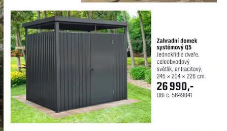 ZAHRADN DOMEK SYSTMOV Q5