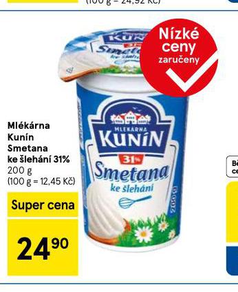KUNN SMETANA KE LEHN 31%