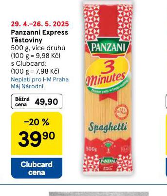 PANZANI EXPRESS TSTOVINY