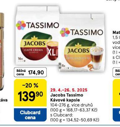 JACOBS TASSIMO KVOV KAPSLE