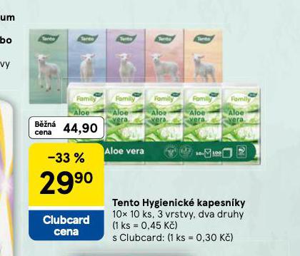 TENTO HYGIENICK KAPESNKY
