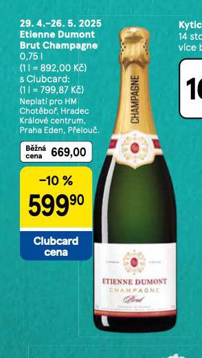 ETIENNE DUMONT BRUT CHAMPAGNE