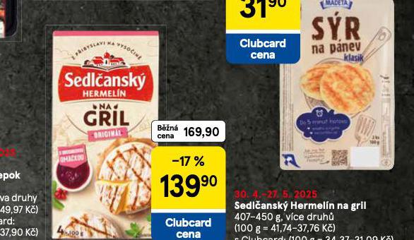 SEDLANSK HERMELN NA GRIL
