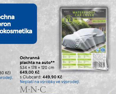 OCHRANN PLACHTA NA AUTO