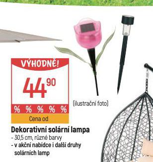 DEKORATIVN SOLRN LAMPA