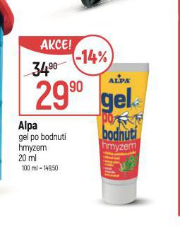 ALPA GEL PO BOHDNUT HMYZEM