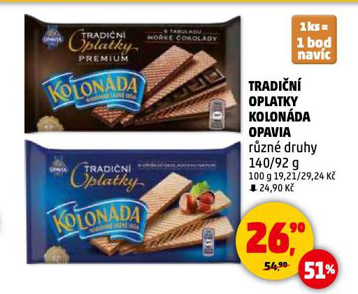 OPAVIA KOLONDA TRADIN OPLATKY