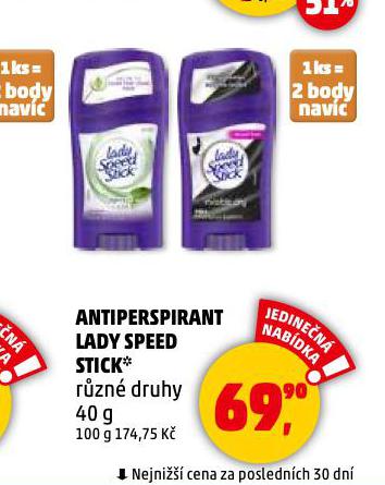 ANTIPERSPIRANT LADY SPEED STICK