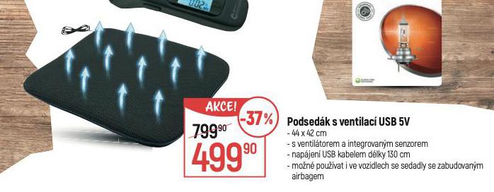 PODSEDK S VENTILAC USB 5V