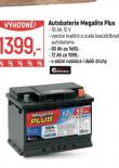 AUTOBATERIE MEGALITE PLUS 55 Ah
