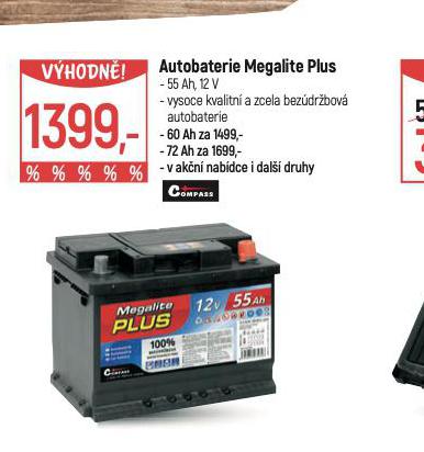 AUTOBATERIE MEGALITE PLUS 72 Ah