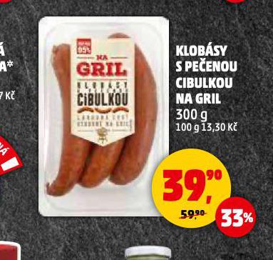 KLOBSY S PEENOU CIBULKOU NA GRIL