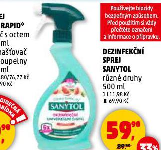SANYTOL DEZINFEKN PRAC GEL