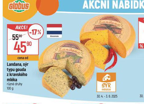 LANDANA, SR TYPU GOUDA Z KOZHO MLKA