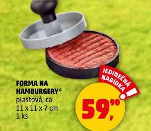 FORMA NA HAMBURGERY