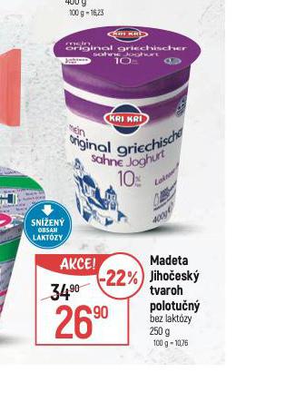 MADETA JIHOESK TVAROH POLOTUN