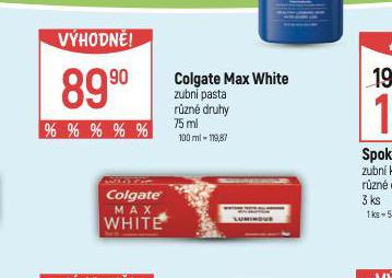 COLGATE MAX WHITE