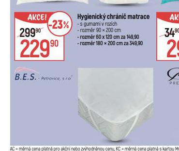 HYGIENICK CHRNI MATRACE
