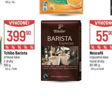 TCHIBO BARISTA ZRNKOV KVA