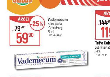 VADEMECUM ZUBN PASTA