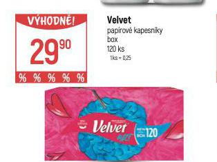 VELVET PAPROV KAPESNKY