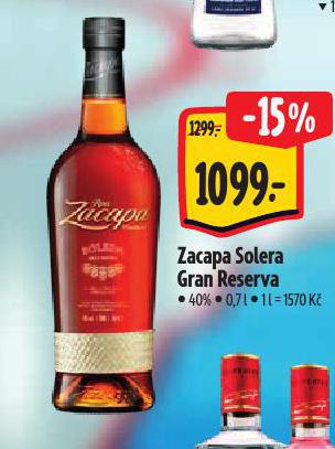 ZACAPA SOLERA GRAN RESERVA