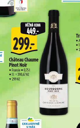CHATEAU CHAUME PINOT NOIR