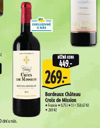 BORDEAUX CHATEAU CROIX DE MISSION