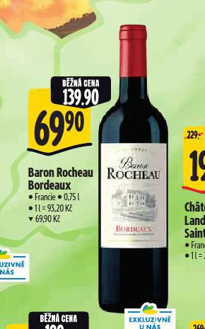 BARON ROCHEAU BORDEAUX