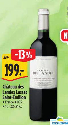 CHATEAU DES LANDES LUSSAC SAINT-EMILION