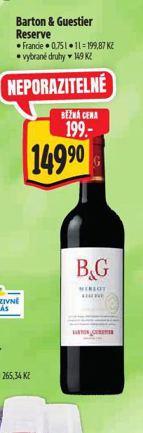 BARTON & GUESTIER RESERVE