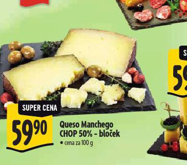QUESO MANCHEGO CHOP 50% BLOEK