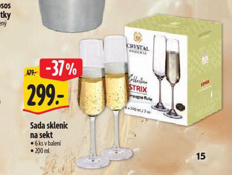 SADA SKLENIC NA SEKT