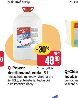 Q-POWER DESTILOVAN VODA