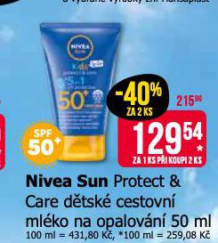 NIVEA SUN DTSK CESTOVN MLKO NA OPALOVN