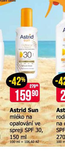 ASTRIS SUN MLKO NA OPALOVN