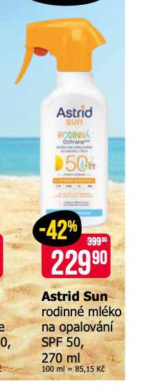 ASTRID SUN RODINN MLKO NA OPALOVN SPF 50
