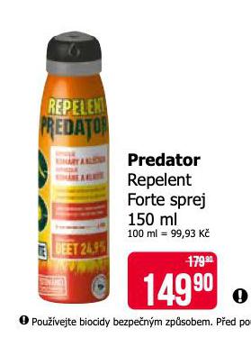 PREDATOR REPELENT FORTE SPREJ