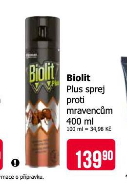 BIOLIT PLUS SPREJ PROTI MRAVENCM