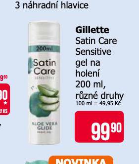 GILLETTE SATIN CARE SENSITIVE GEL NA HOLEN