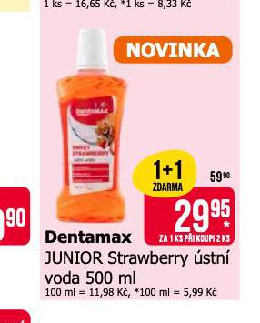DENTAMAX JUNIOR STRAWBERRY STN VODA