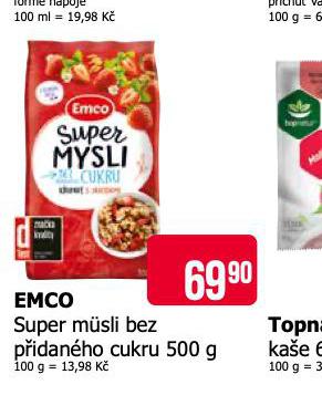 EMCO SUPER MSLI BEZ PIDANHO CUKRU