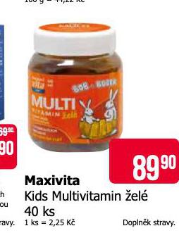 MAXIVITA KIDS MULTIVITAMNOV EL